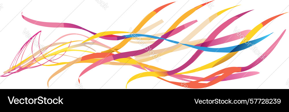 Abstract fluid gradient lines modern dynamic vector image