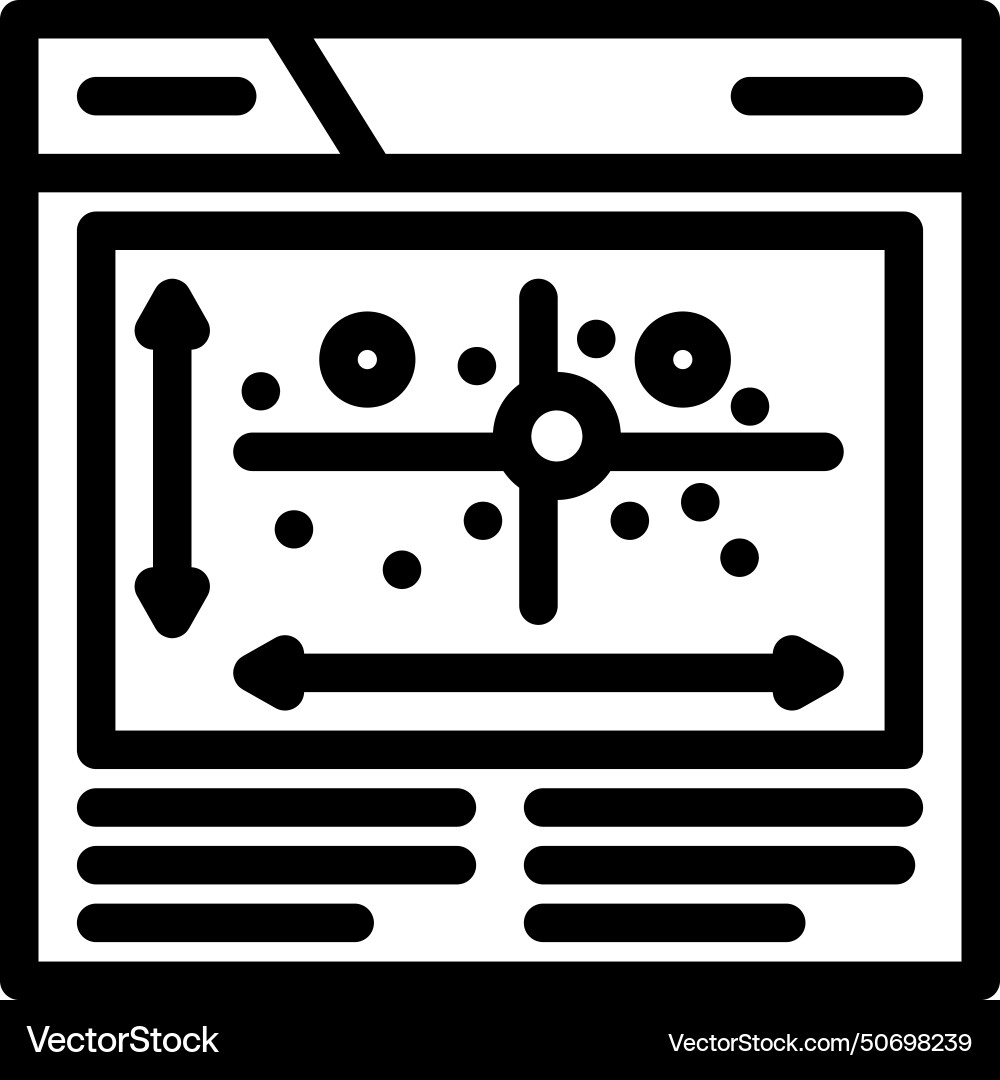 Competitor analysis seo line icon Royalty Free Vector Image