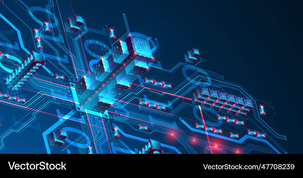 Isometric big data concept database abstract Isometric big data concept database abstract Vector Image