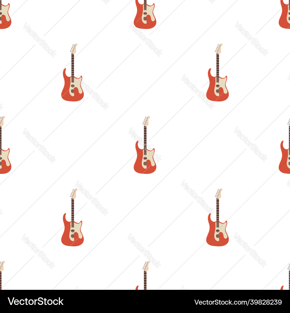 Klassische Rock Gitarrenmuster nahtlos Klassische Rock Gitarrenmuster nahtlos vektorbild