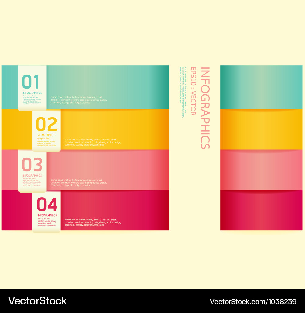 Minimalist Color Block Template vector image