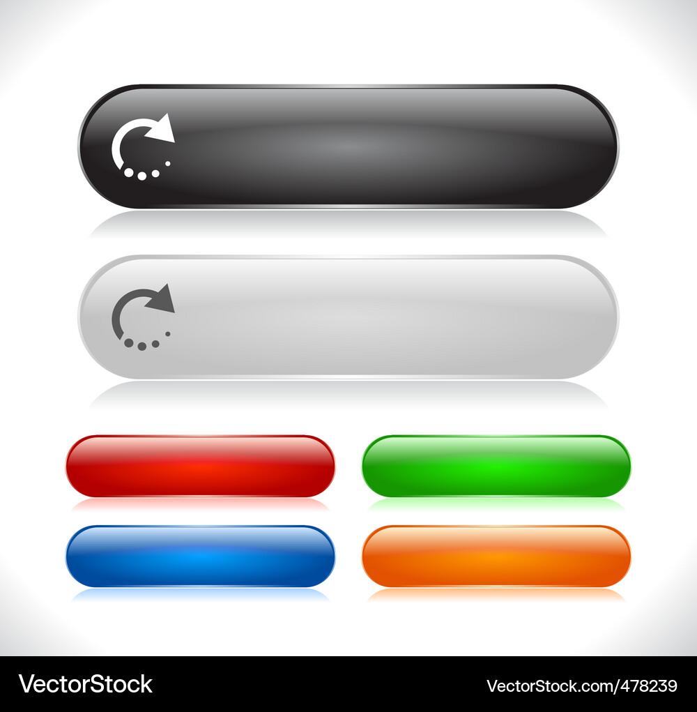 Website menu buttons Vector Image