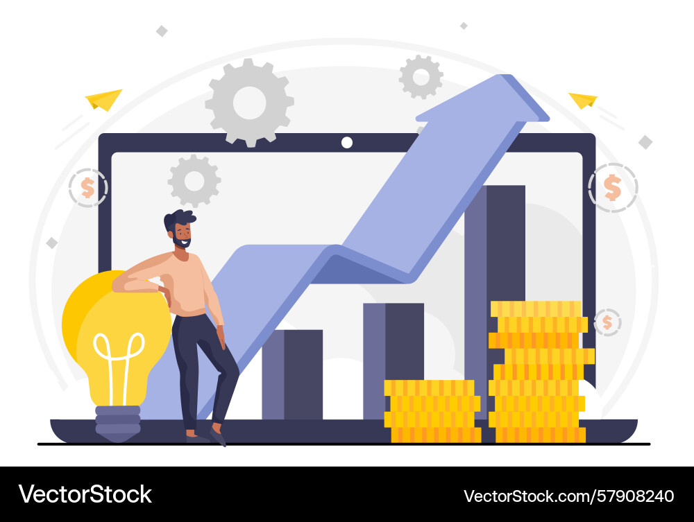 https://cdn.vectorstock.com/i/1000v/82/40/business-growth-concept-with-laptop-chart-vector-57908240.jpg