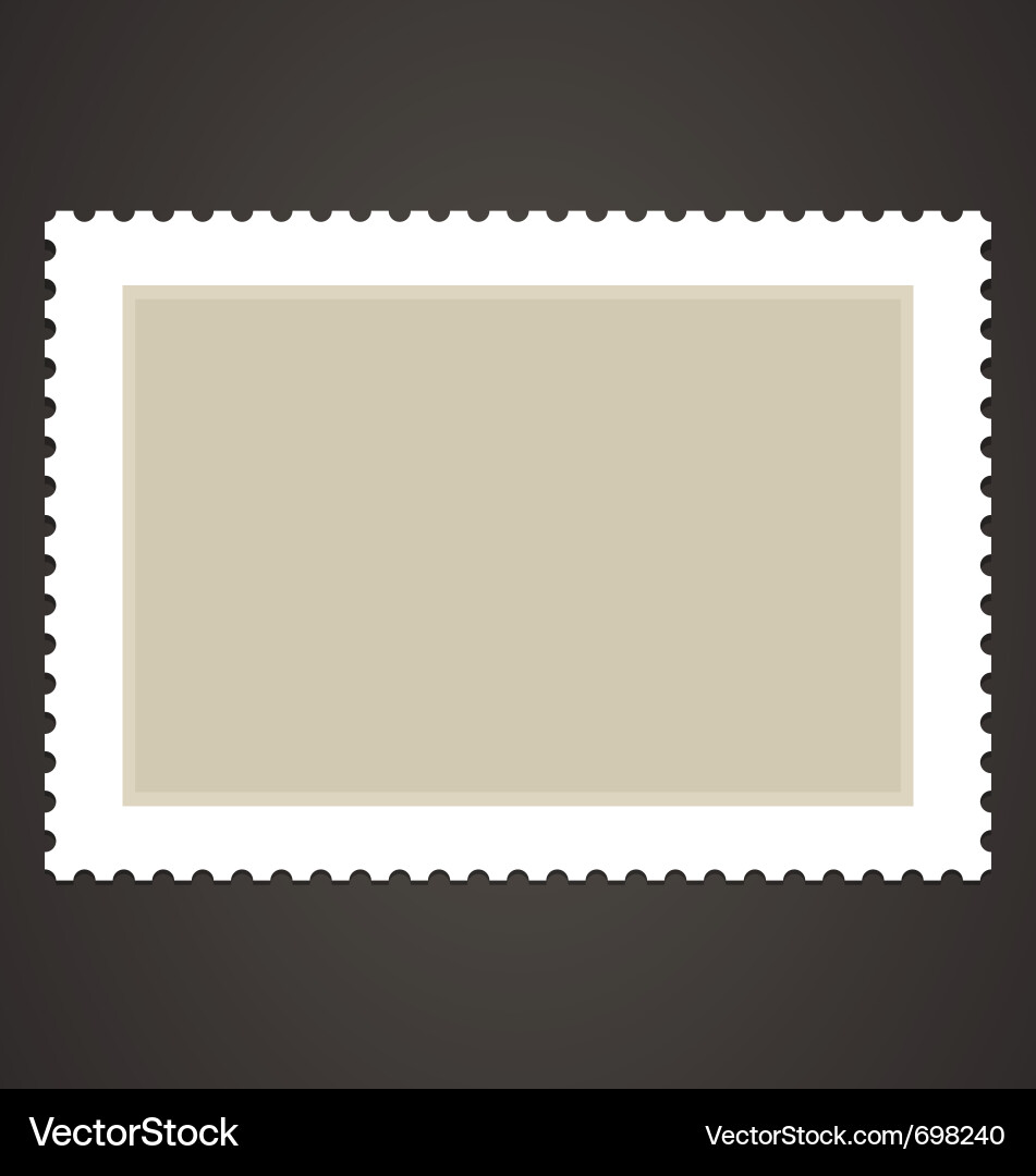 Empty Stamp Template Vector Image