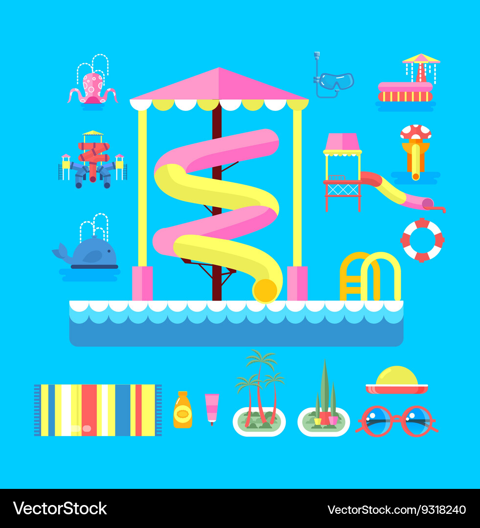 Water park Vector Images & Graphics for Commercial Use | VectorStock