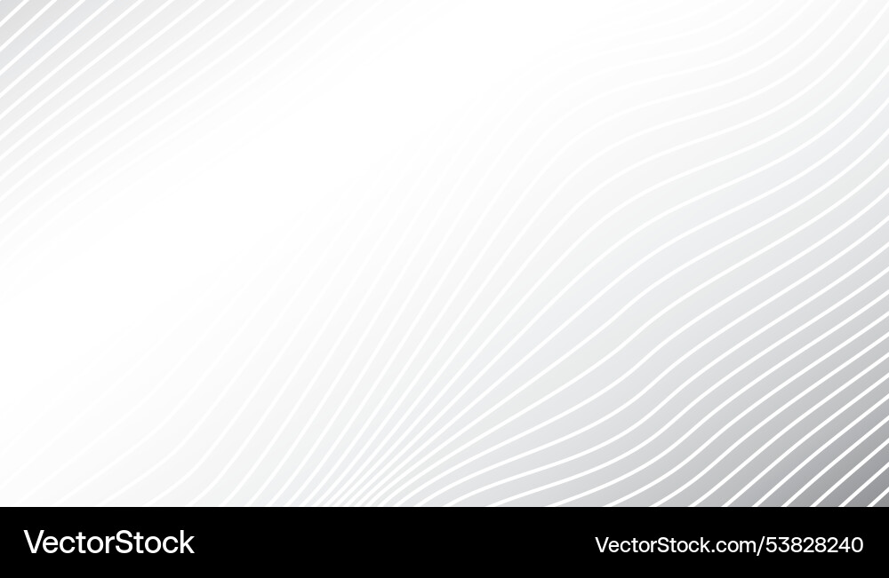 White abstract background with wave lines White abstract background with wave lines Vector Image
