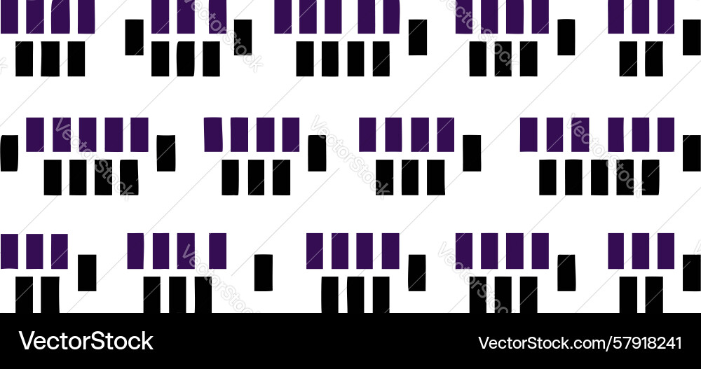 Black digital pattern of abstract blocks Vector Image