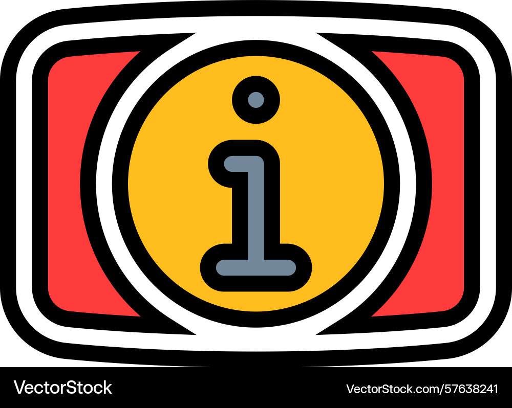 Includes instruction video color icon Includes instruction video color icon Vector Image