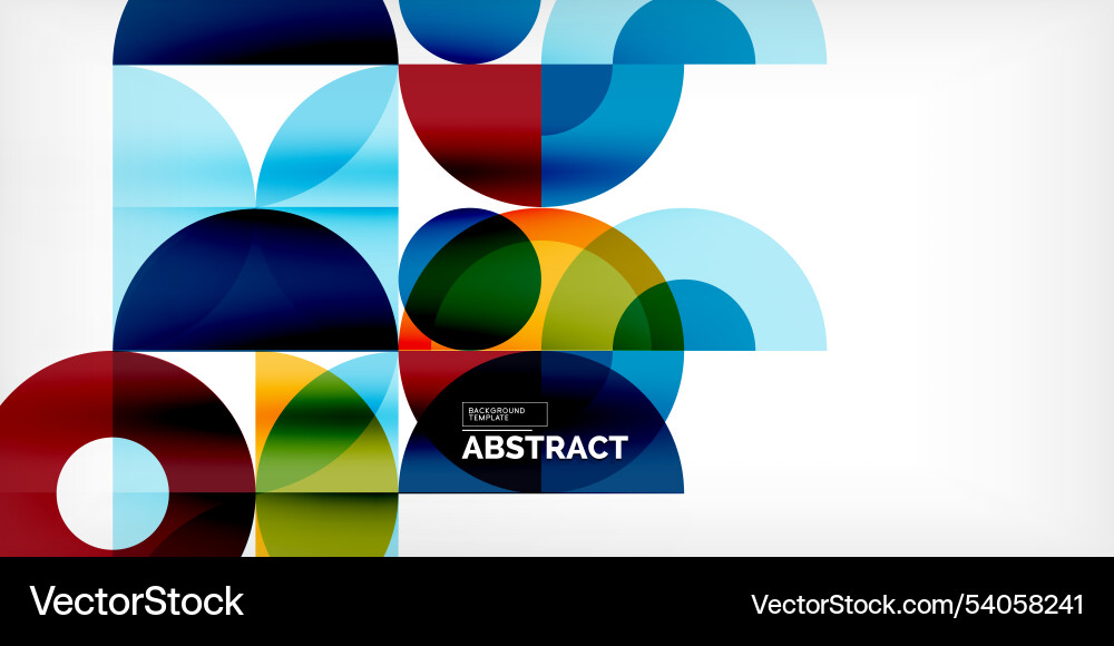 Minimal geometric abstract background circle Vector Image