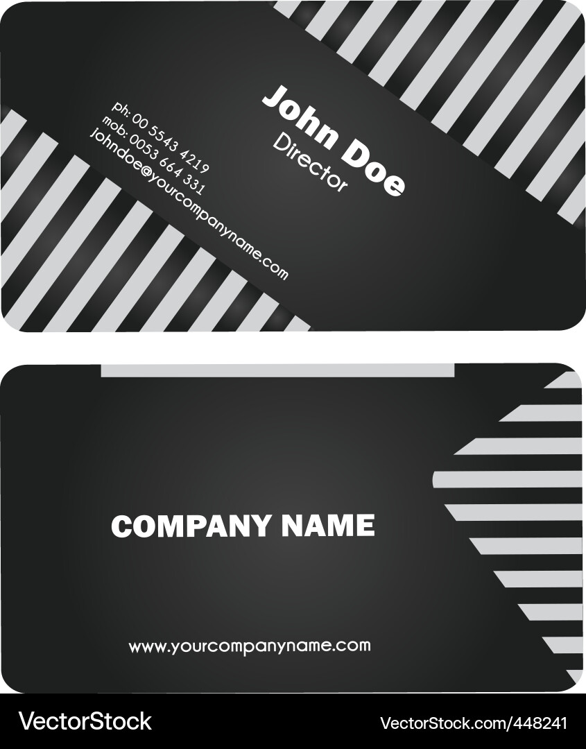 Minimalist Business Card vector image