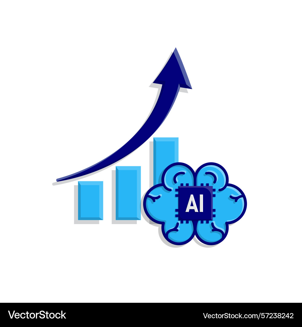 Automation icon ai data analysis symbol brain Automation icon ai data analysis symbol brain vector image