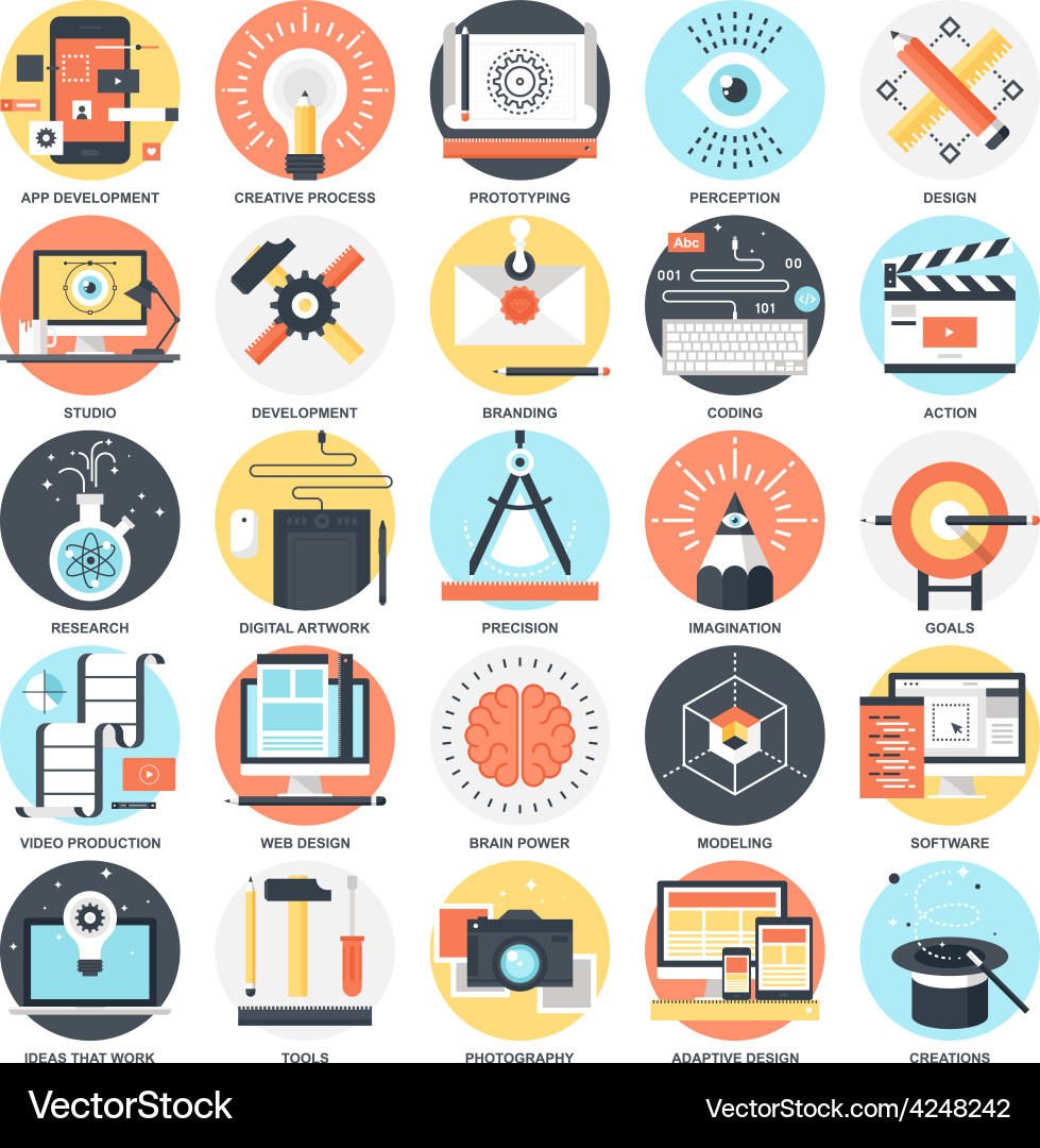 Creative process Royalty Free Vector Image - VectorStock
