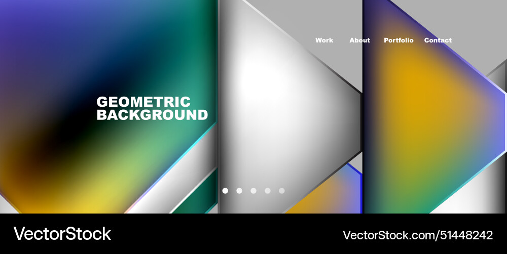 Gradient triangle geometric minimal wallpaper Vector Image