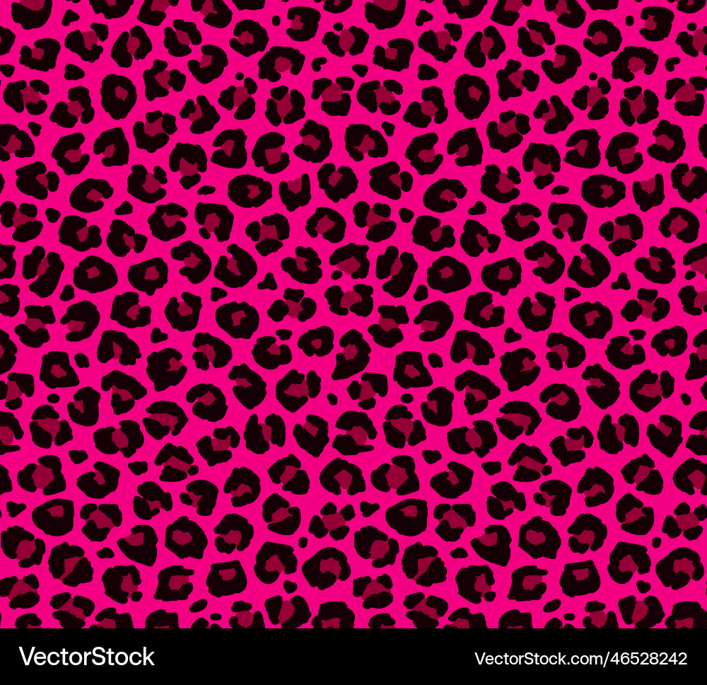 Leopard Print Seamless Pattern vector image