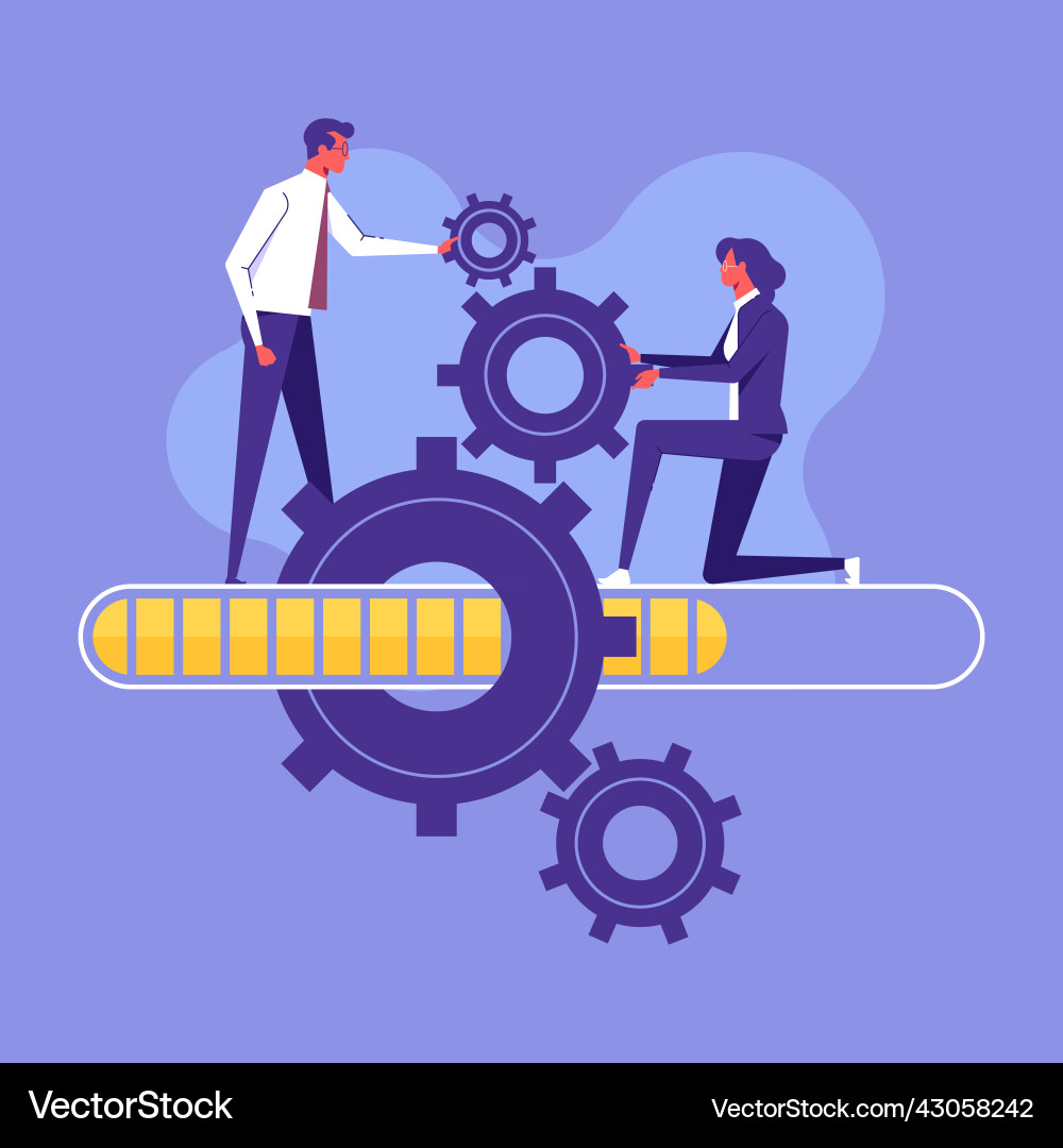 Project management concept Royalty Free Vector Image