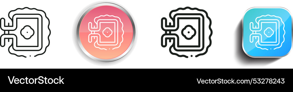 Craft icon thin linear regular and button style Craft icon thin linear regular and button style Vector Image