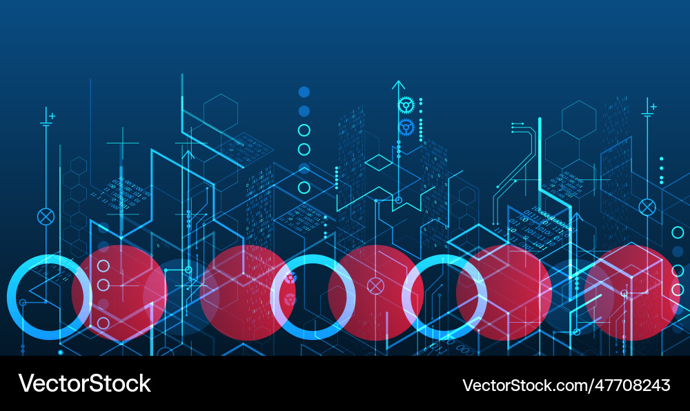 Isometric big data flow processing concept cloud Vector Image