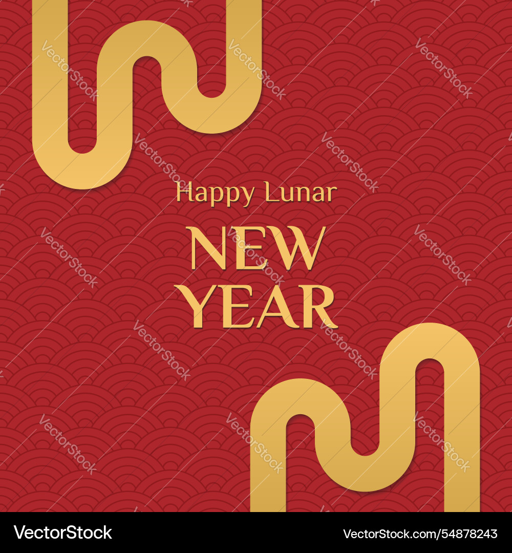 Square card for chinese new year Square card for chinese new year vector image