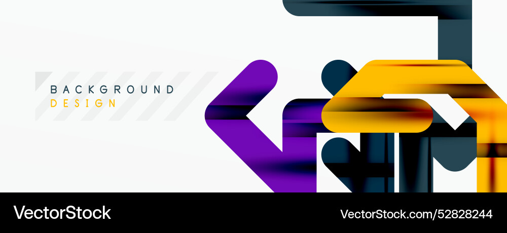 Abstract background - colorful lines composition Vector Image