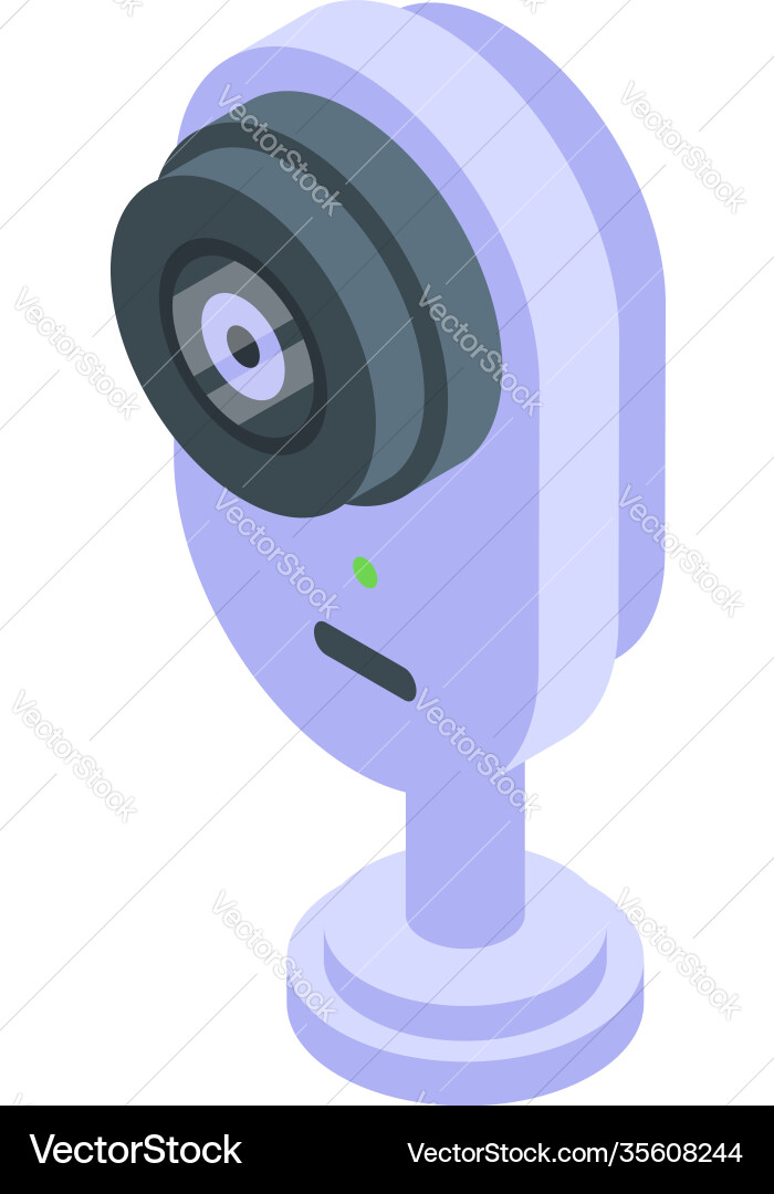Control web camera icon isometric style Control web camera icon isometric style Vector Image