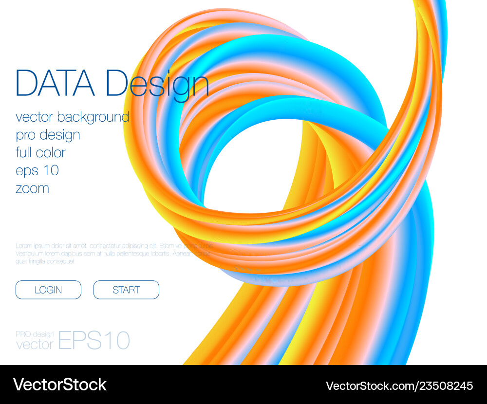 Abstract blend background template for web site vector image