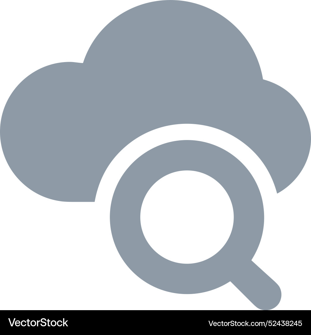 Cloud storage icon symbol image of the database Cloud storage icon symbol image of the database Vector Image