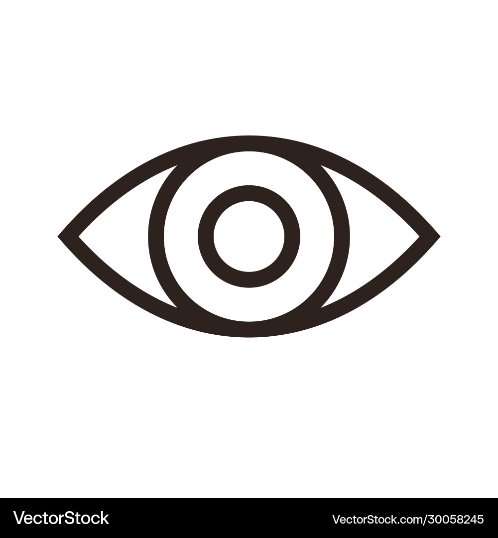 Eye icon Royalty Free Vector Image - VectorStock