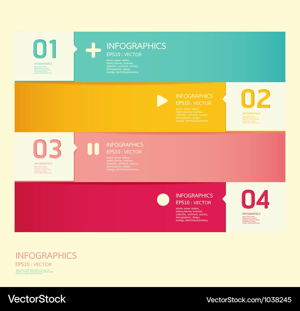 Modern Color Block Template vector image