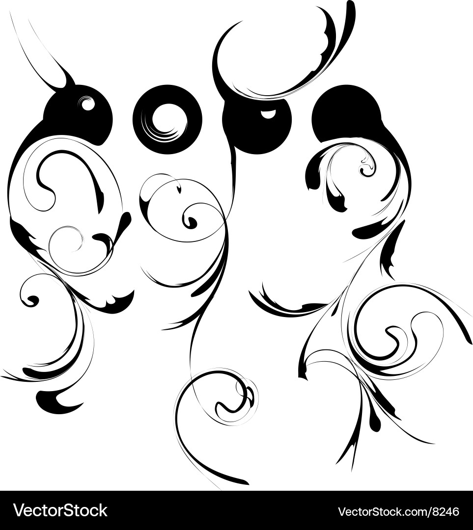 Elegant Scroll Pattern Vector Image