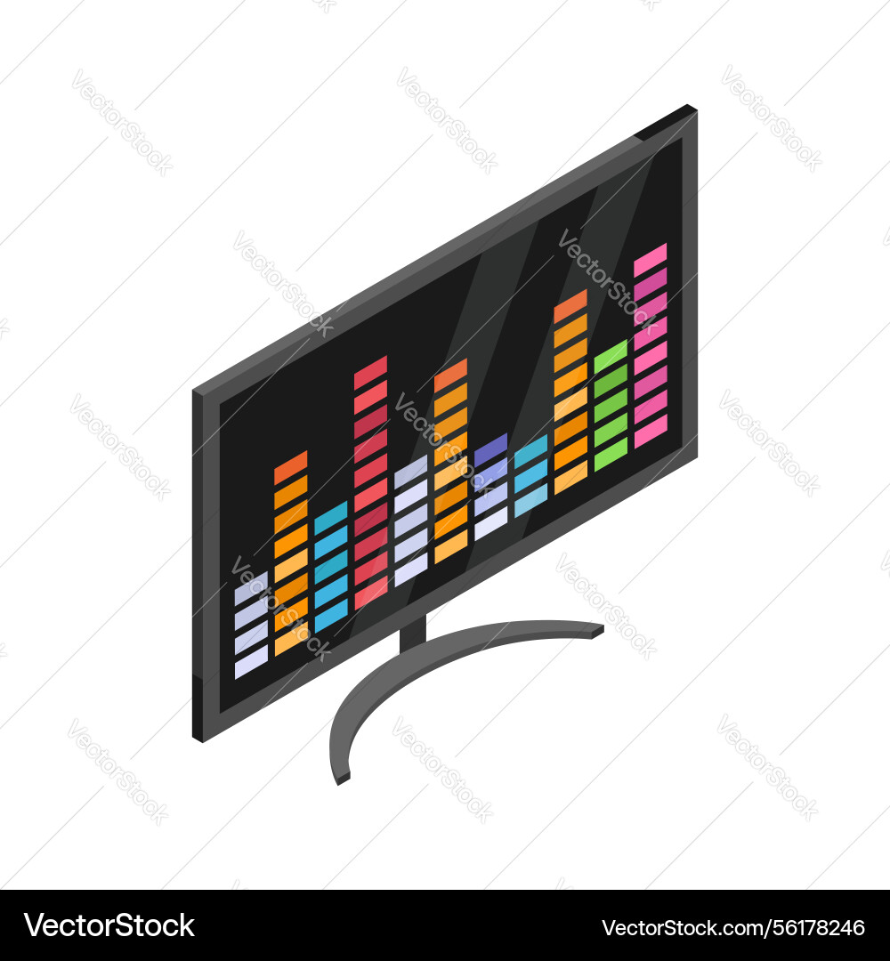 Equalizer display vector image