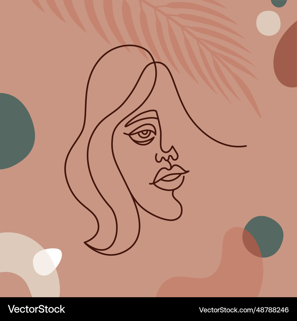 In continuous line style In continuous line style vector image