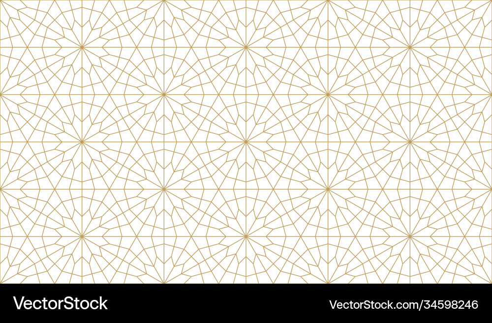 Intricate Arabian Geometric Pattern Vector Image
