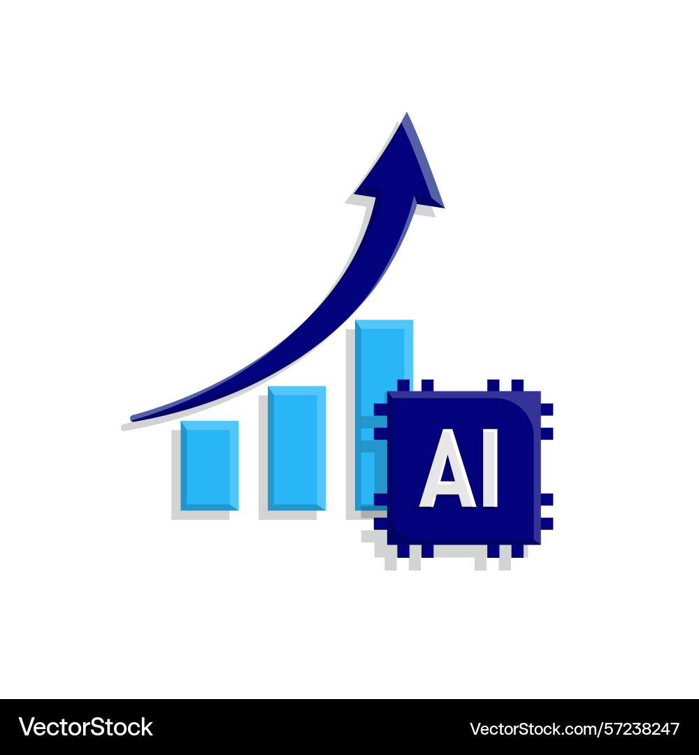 Automation icon data analysis symbol ai Automation icon data analysis symbol ai vector image