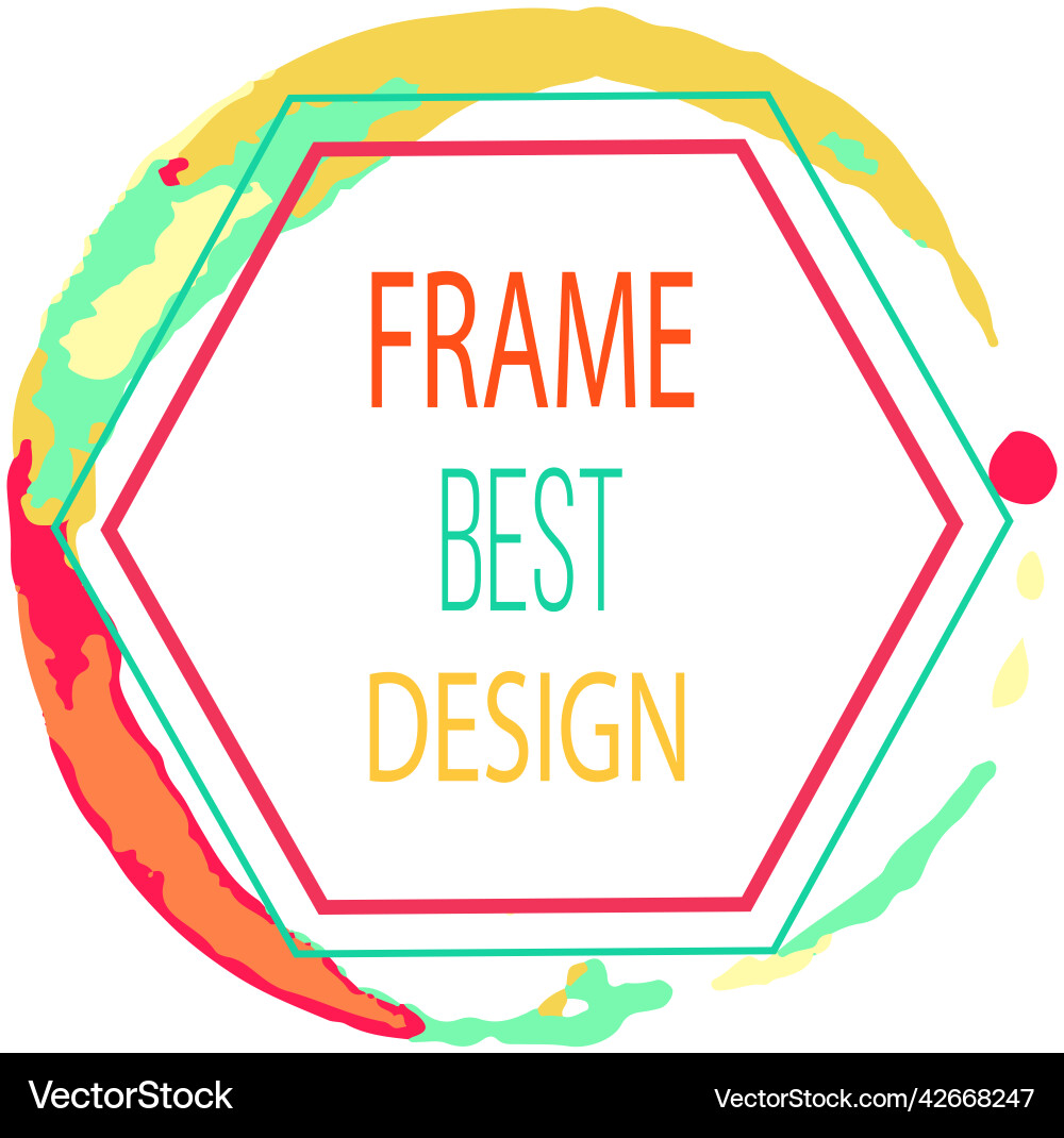 Colored background texture frame best design Colored background texture frame best design vector image