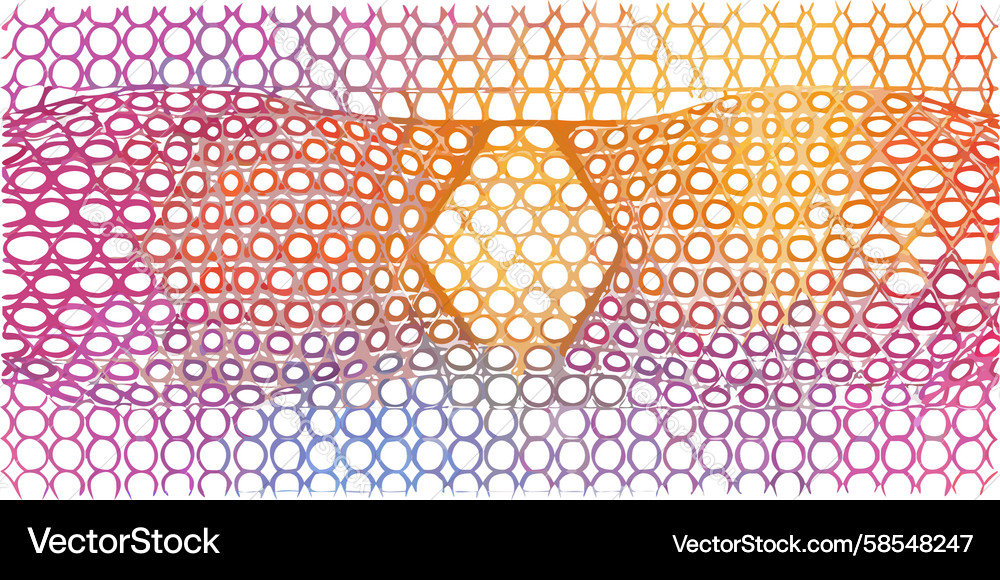 Hexagonal Gradient Pattern Vector Image