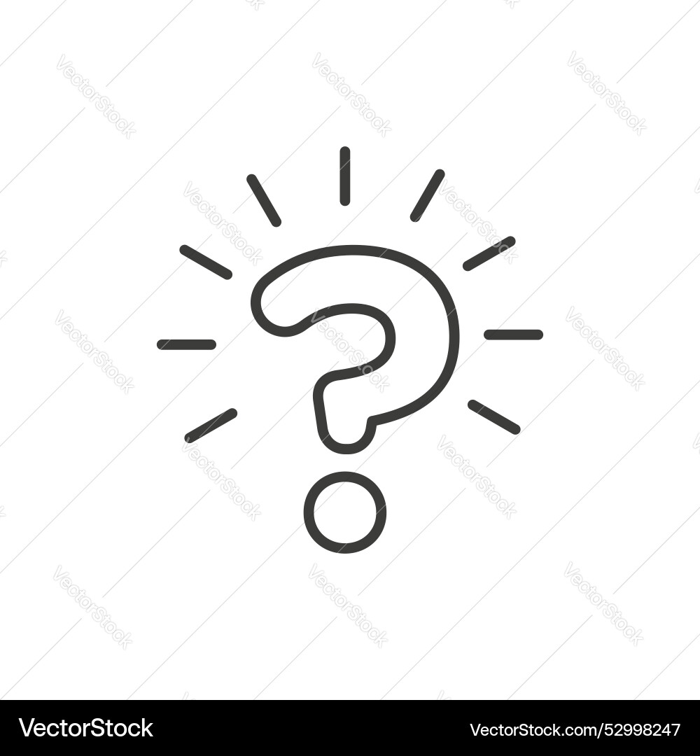 Interrogation icon set ask question help button Interrogation icon set ask question help button Vector Image
