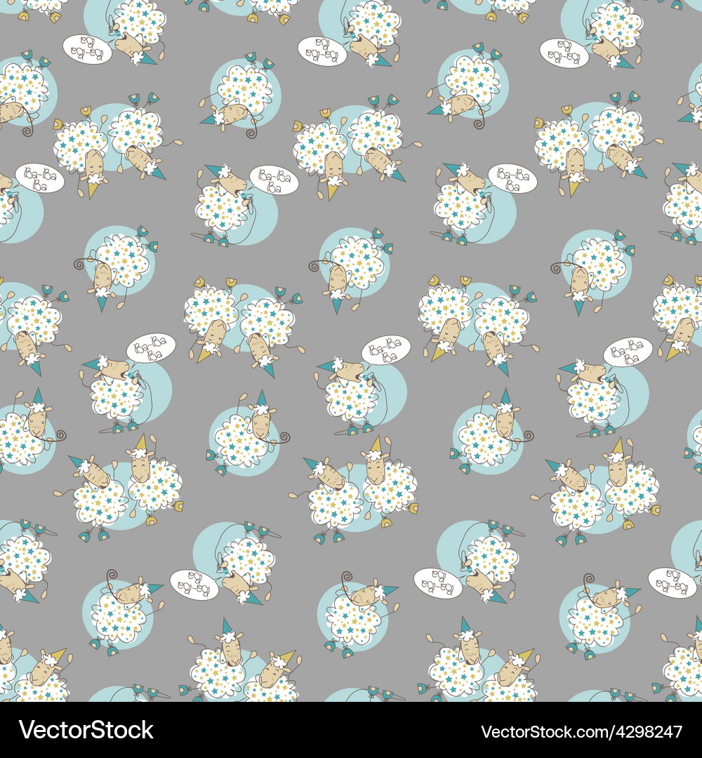 Sheep pattern Vector Image