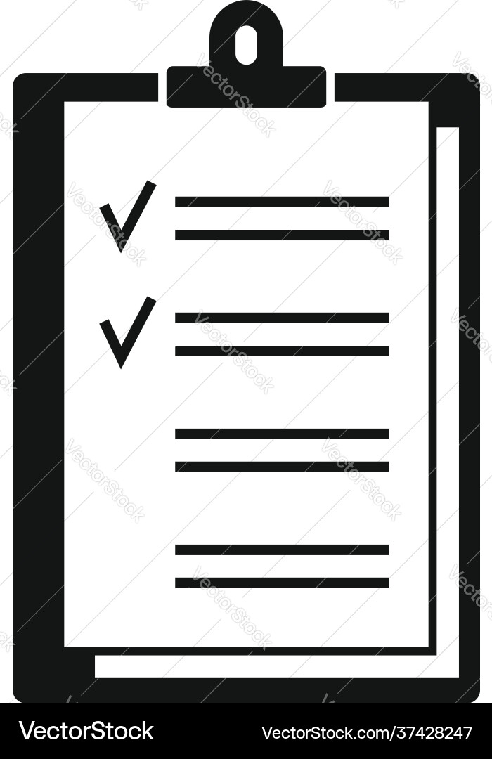 To-do list post icon simple style To-do list post icon simple style vector image