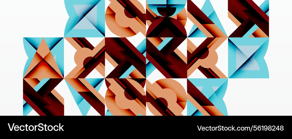 Abstract geometric pattern repeating triangular Vector Image