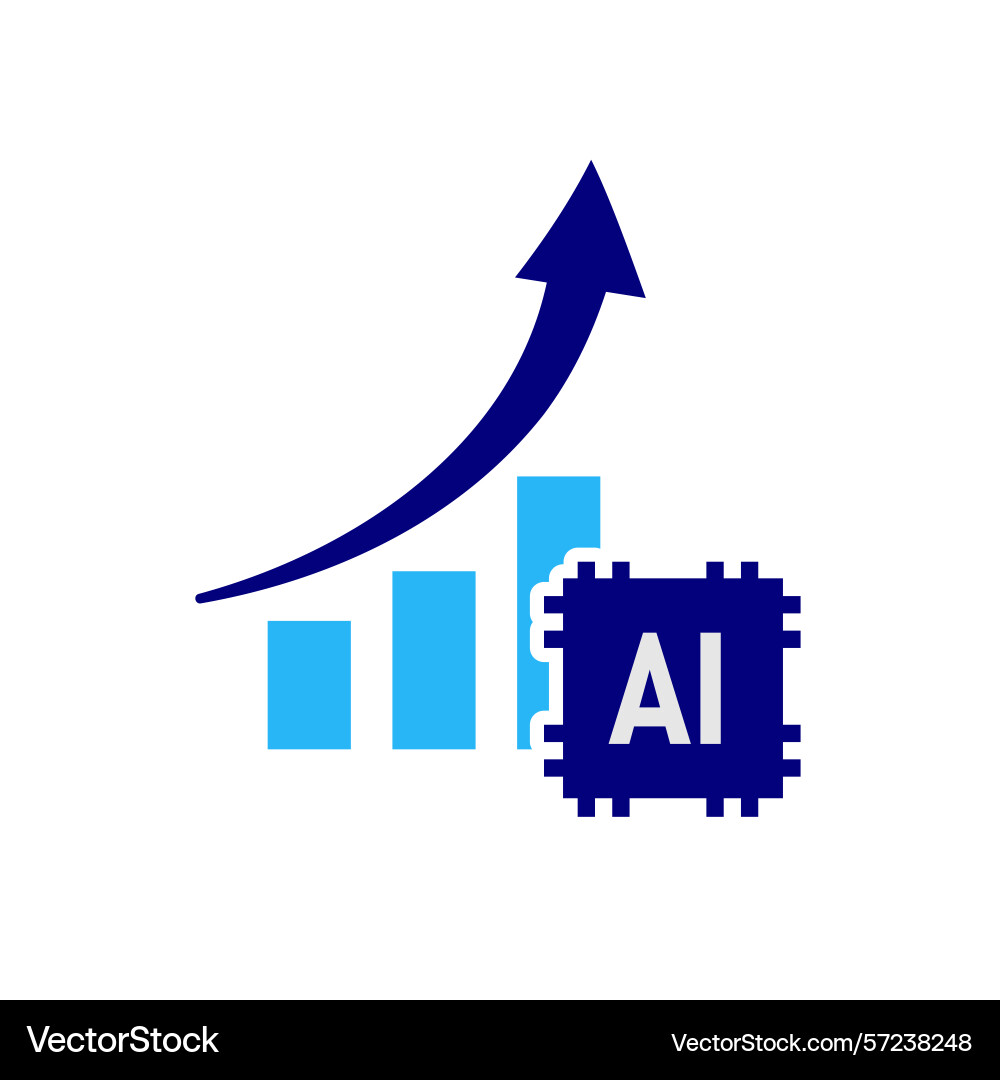 Automation icon data analysis symbol ai Automation icon data analysis symbol ai vector image