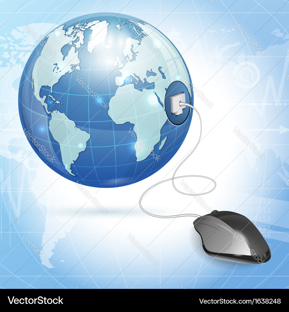 Global Computing Network vector image