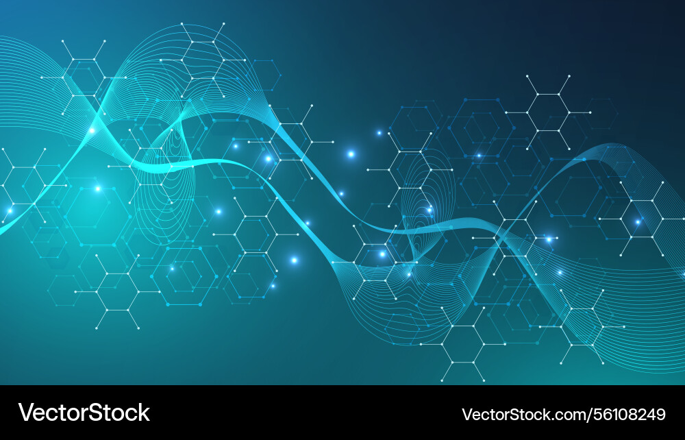 Abstract technology connect background lines vector image