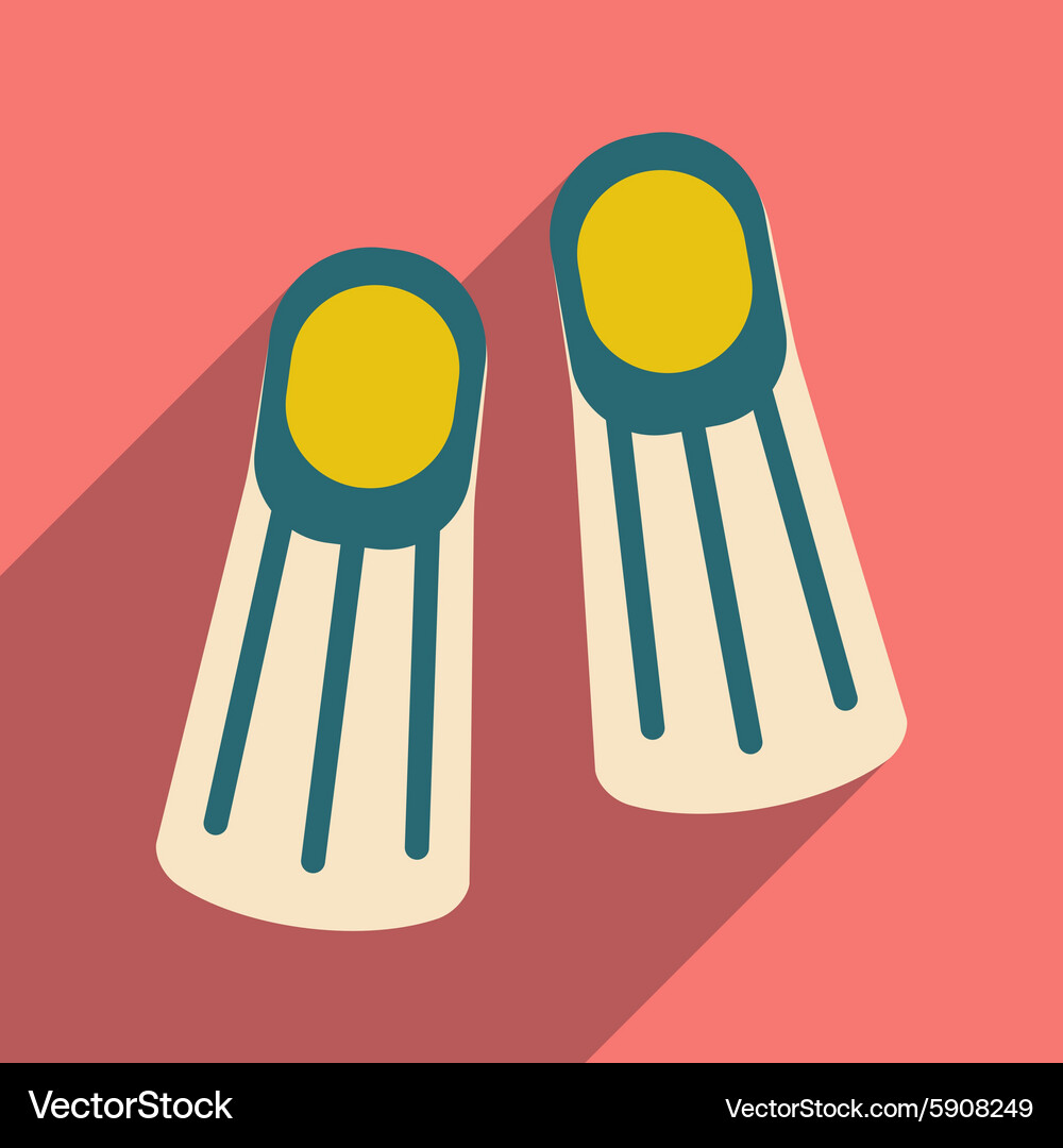 Flat with shadow icon and mobile application Vector Image
