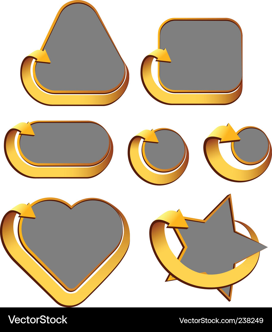 Frame with arrow Vector Image