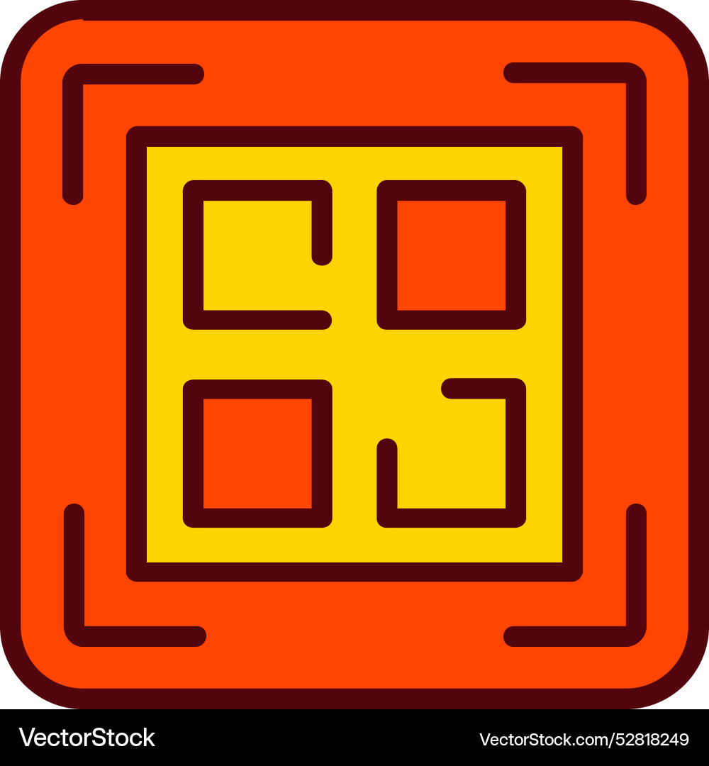 Qr code icon design Vector Image