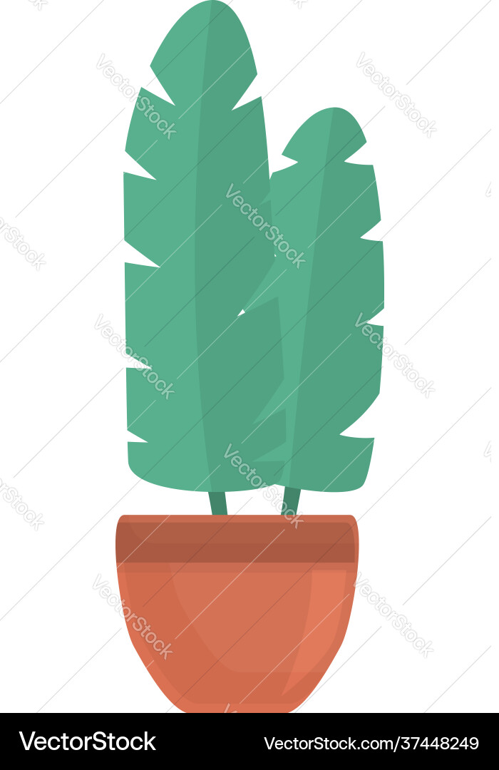 Tropische Pflanze Topf Ikone Cartoon Stil Tropische Pflanze Topf Ikone Cartoon Stil vektorbild