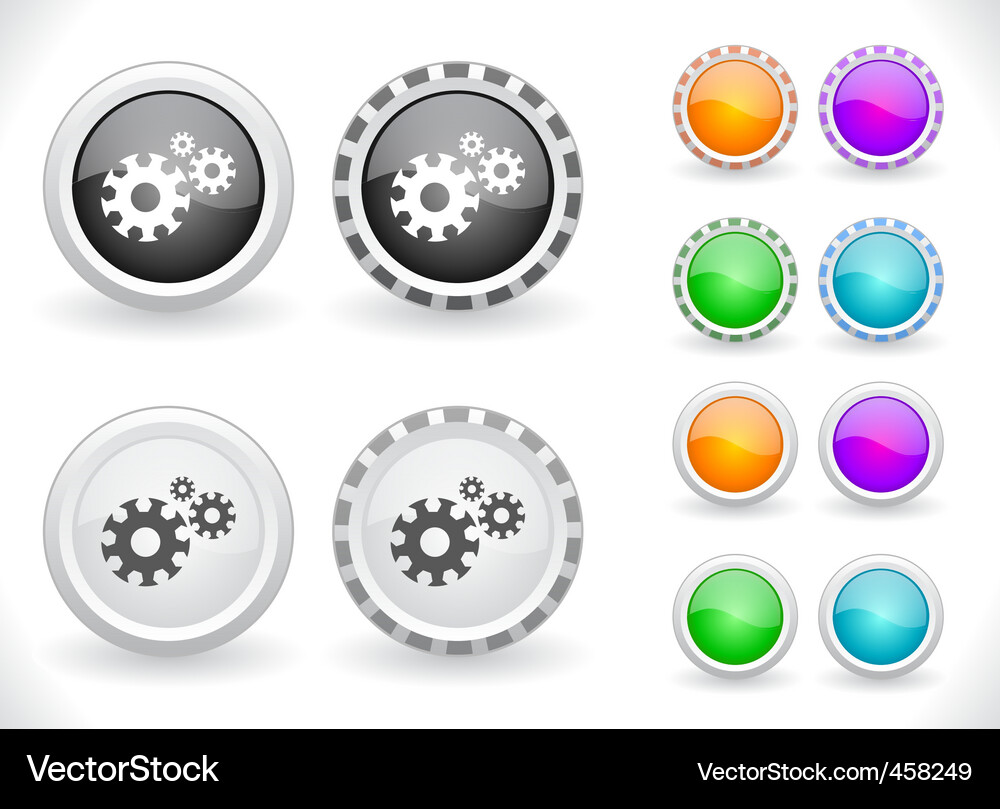Web menu items Vector Image