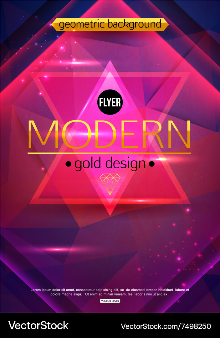 Abstract colored background template for creating Vector Image