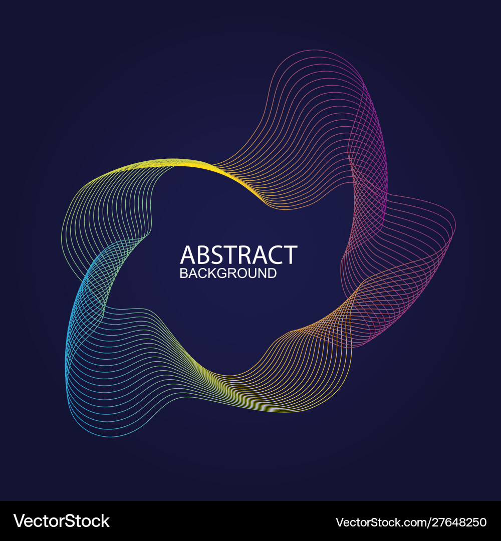 Abstract music background with a dynamic waves Abstract music background with a dynamic waves vector image