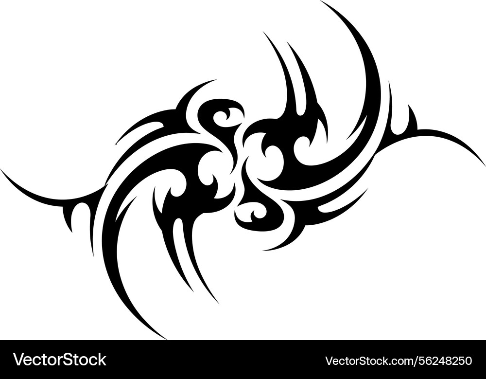 Abstract tribal design with sharp curves Abstract tribal design with sharp curves vector image